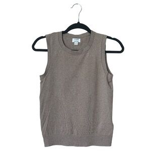 j.crew factory classic tan sweater shell